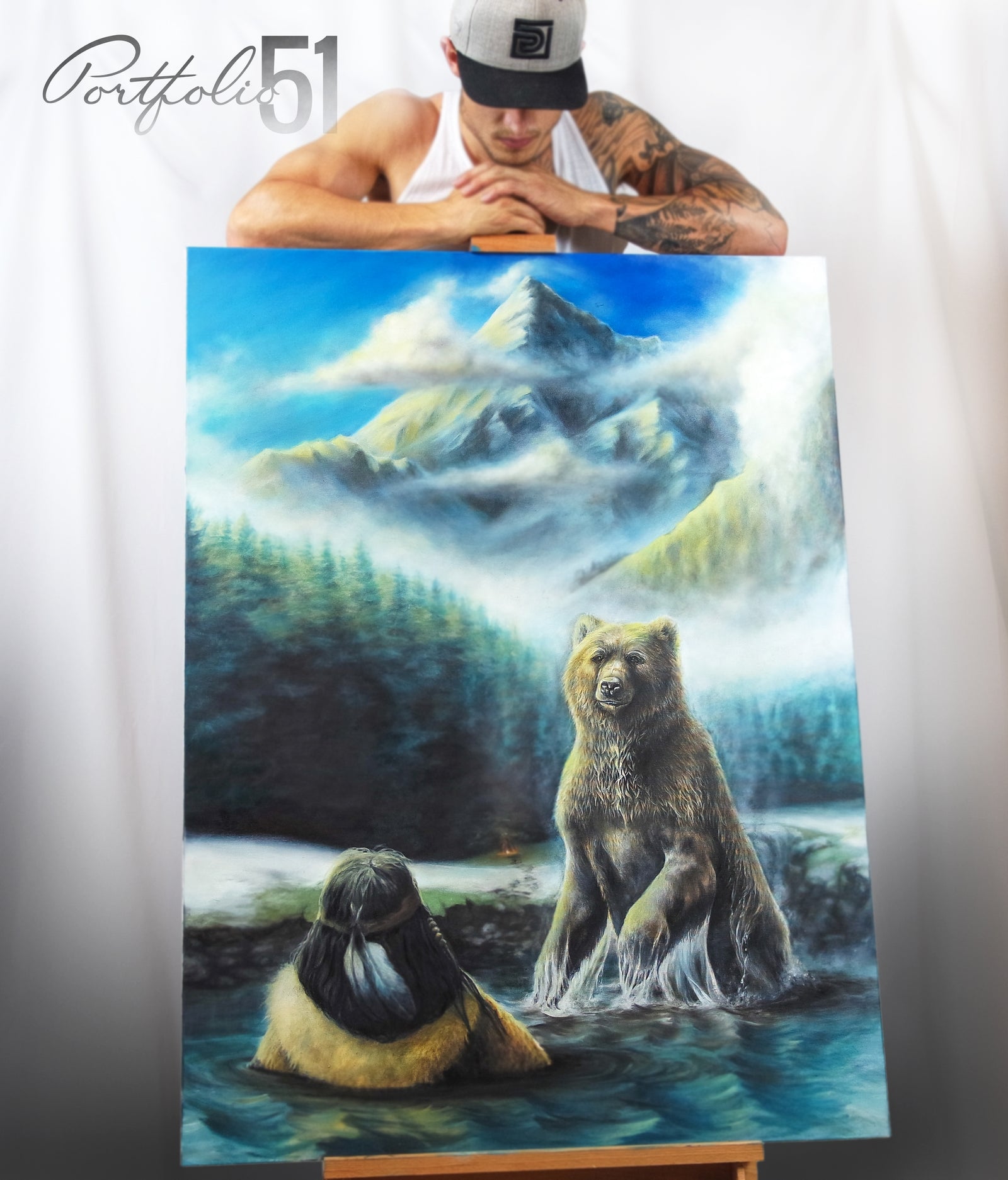 Portfolio 51 King of the Mountain Oil Painting