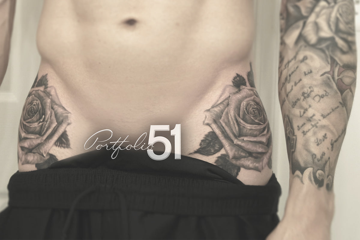 Portfolio 51 Hip Roses Tattoo