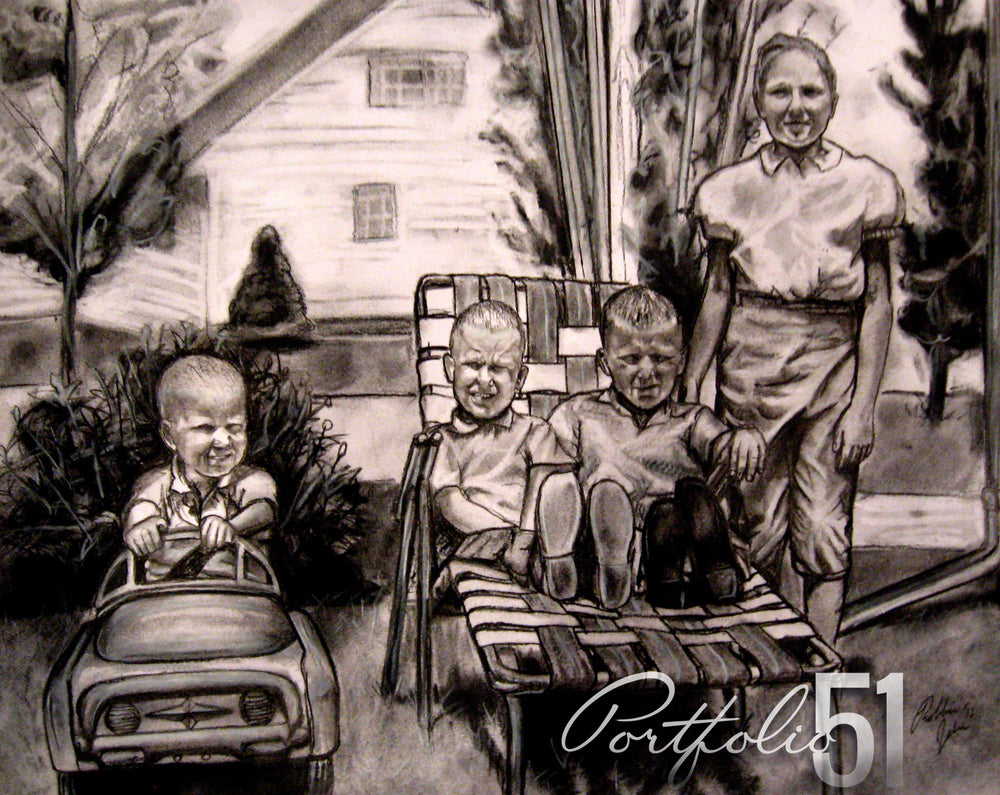 Portfolio 51 Vintage Family Drawing