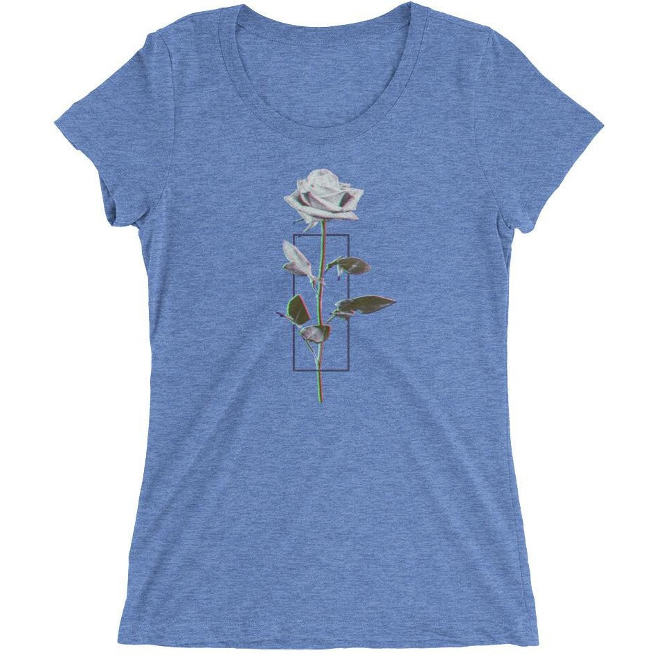 Women - Apparel - Tees, Women's P51 Rose Tri-blend Tee - Portfolio 51