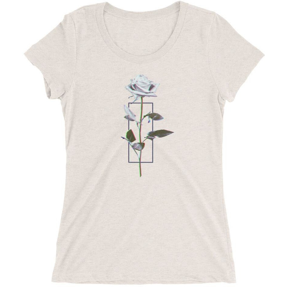 Women - Apparel - Tees, Women's P51 Rose Tri-blend Tee - Portfolio 51