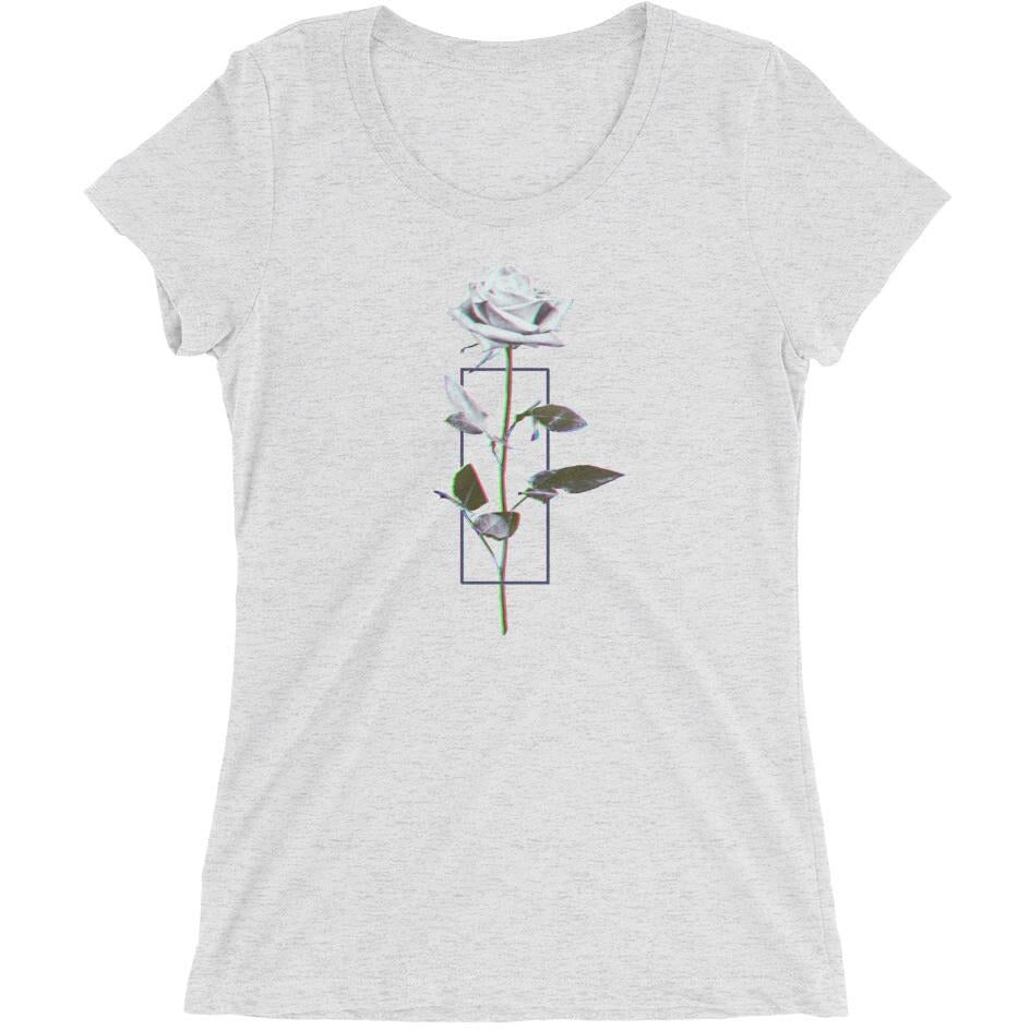 Women - Apparel - Tees, Women's P51 Rose Tri-blend Tee - Portfolio 51